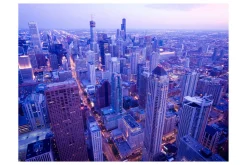 Fototapet Shadow Lamps At Dusk Chicago 250x193