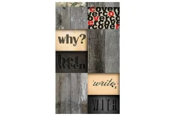 Fototapet Wooden Inscription 50x1000