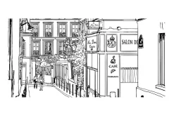 Fototapet XXL A Walk Through Paris Gator 550x270