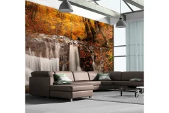 Fototapet XXL Høstlandskap Foss I Skogen 550x270