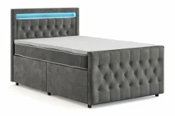 Franco Light komplett sengesett med oppbevaring LED-belysning 120x200 cm