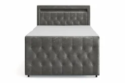 Franco Light komplett sengesett med oppbevaring LED-belysning 120x200 cm