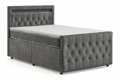 Franco Light komplett sengesett med oppbevaring LED-belysning 120x200 cm