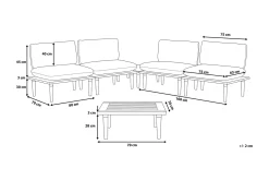 Frascati Loungegruppe 80 cm