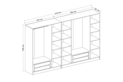 Fruitland Garderobe 315 cm