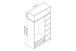 Fruitland Garderobe 135 cm