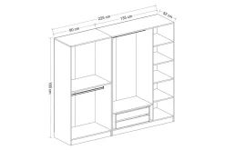 Fruitland Garderobe 225 cm