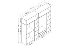 Fruitland Garderobe med Speil