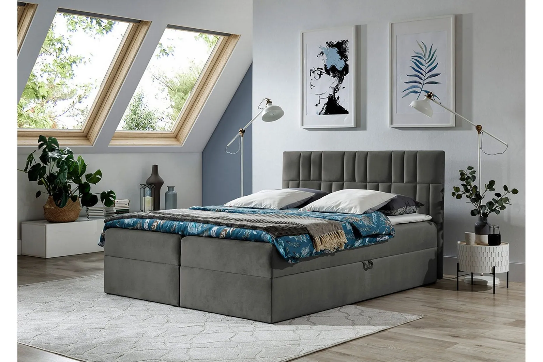 Frusci Kontinentalseng 180x200 + Overmadrass