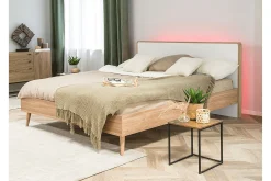 Furbish Kontinentalseng med LED 160x200