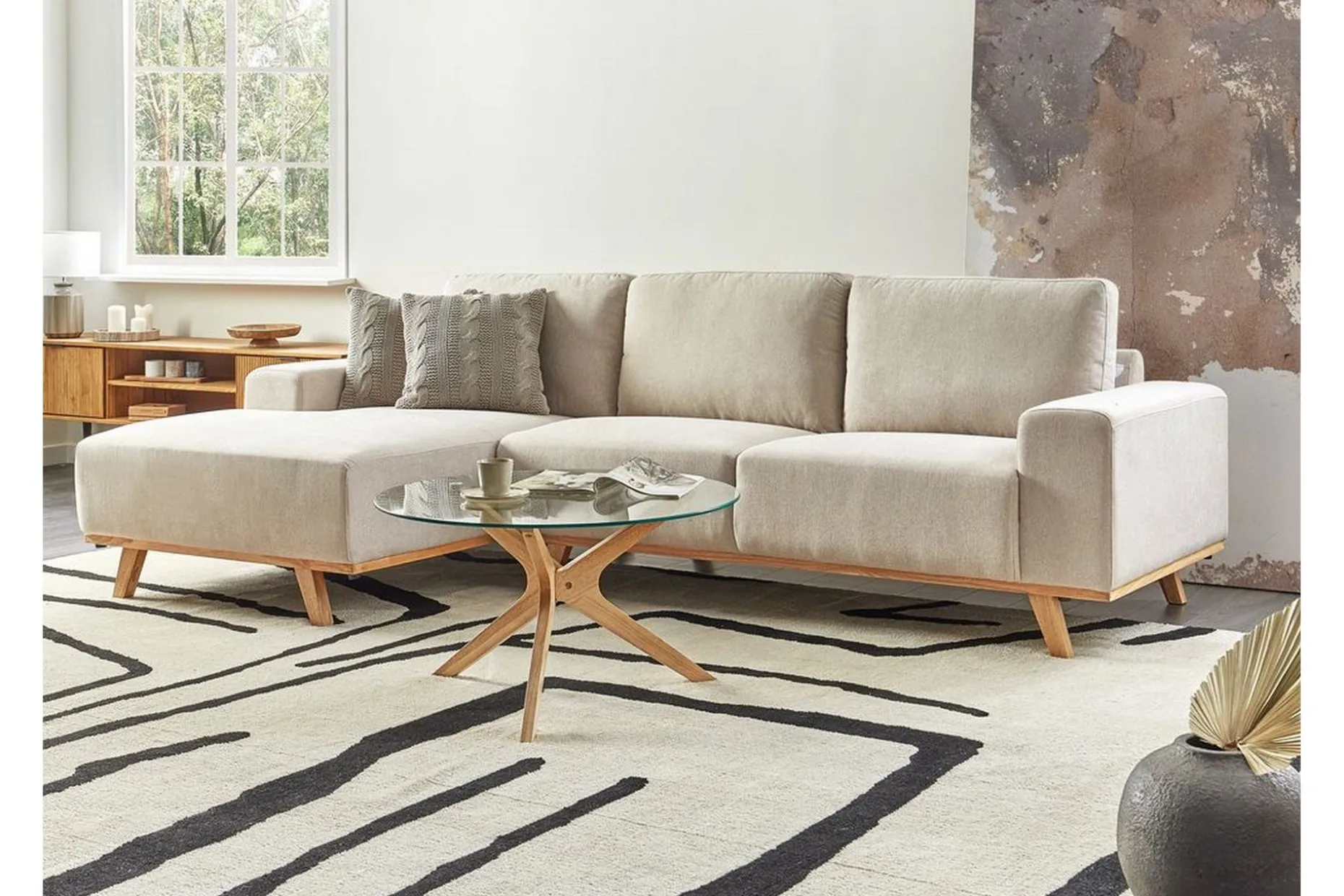 Gaines Hjørnesofa 3-seter