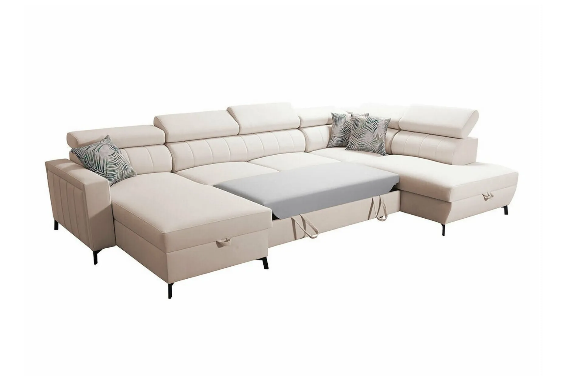 Galbally 5-sits Hörnbäddsoffa Beige