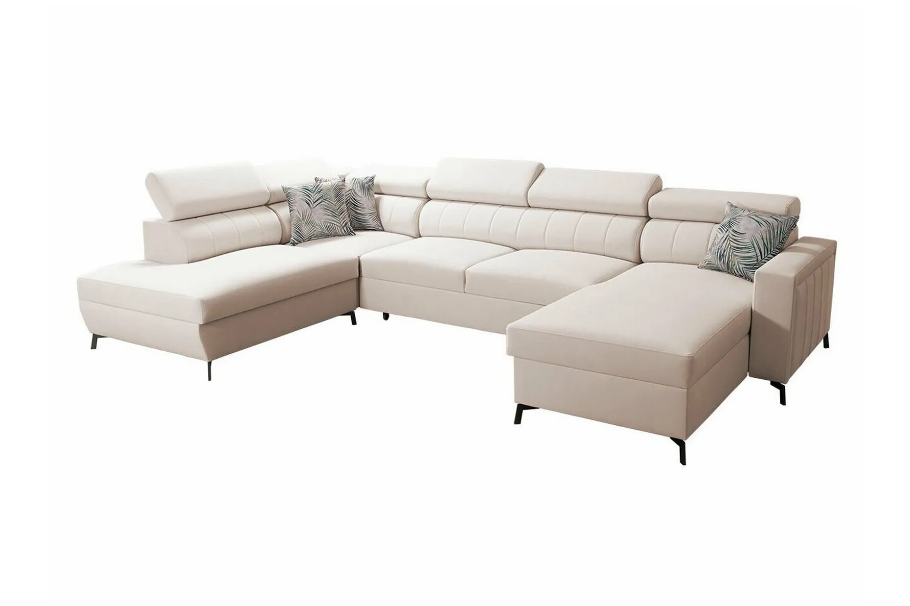 Galbally 5-sits Hörnbäddsoffa Beige