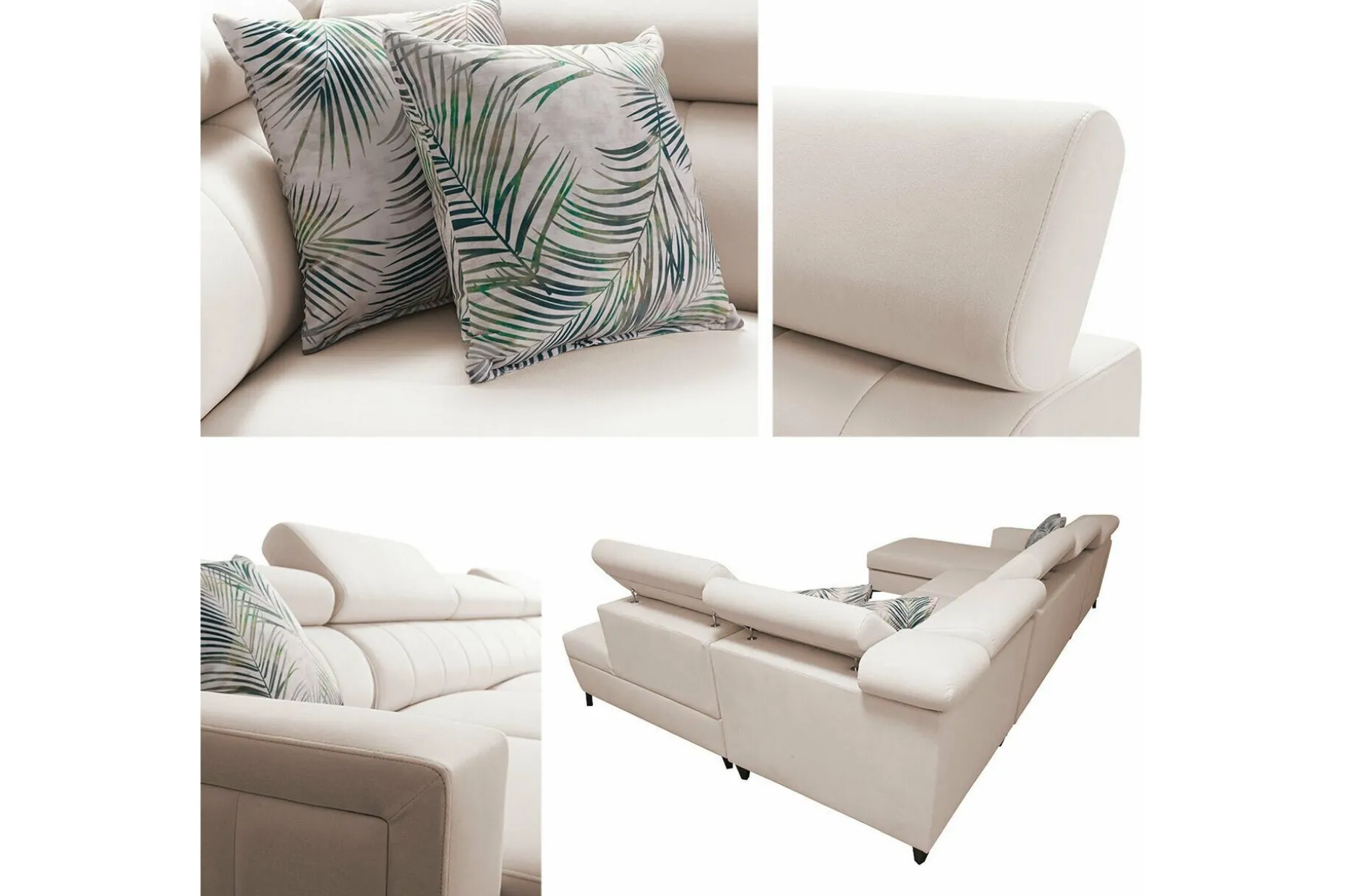 Galbally 5-sits Hörnbäddsoffa Beige