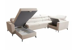 Galbally 4-sits Hörnbäddsoffa Dark blue