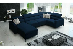 Galbally 4-sits Hörnbäddsoffa Dark blue