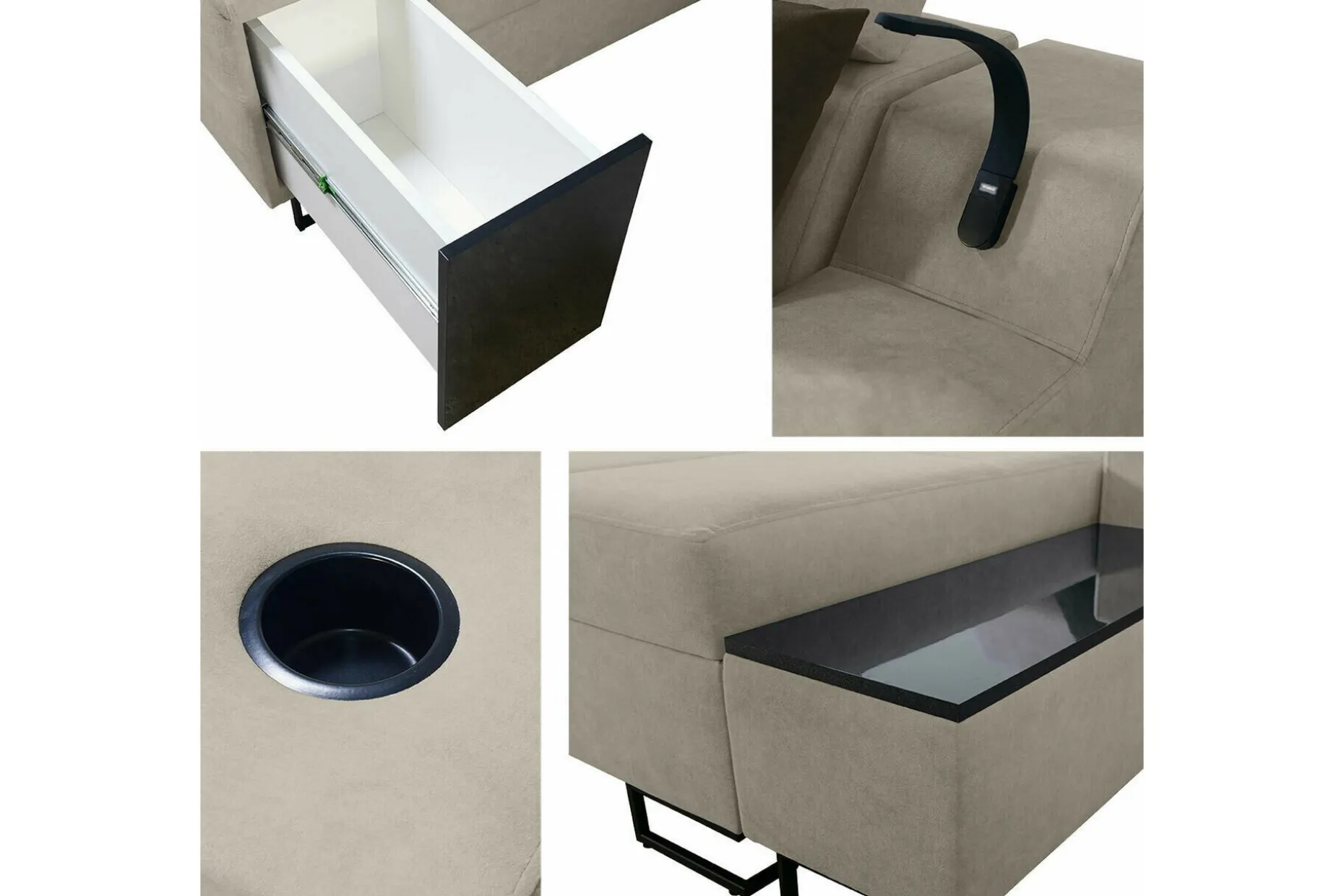 Galbally 5-sits Hörnsoffa beige