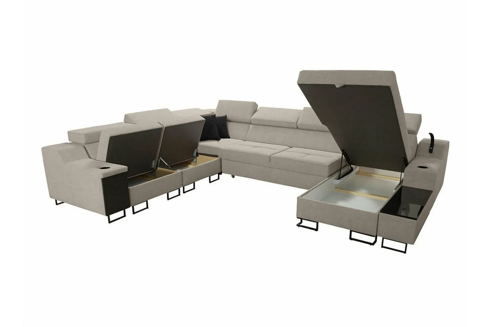 Galbally 5-sits Hörnsoffa beige