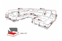 Galbally 5-sits Hörnsoffa Beige