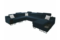 Galbally 5-sits Hörnsoffa Dark blue