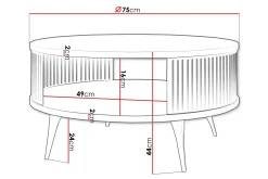 Galia Sofabord 75 cm