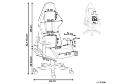 Gamingstol Warrior Grønn/svart