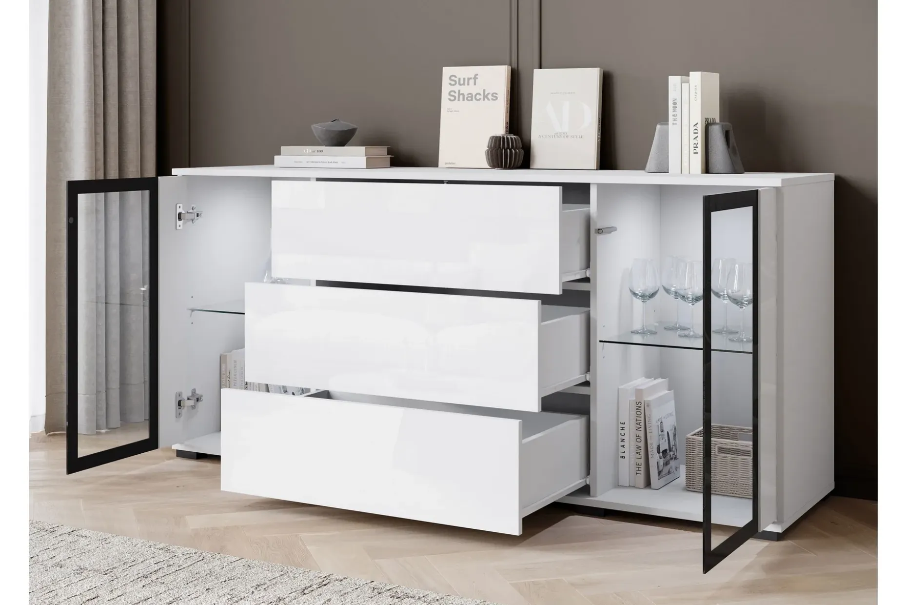 Gammel Skjenk 150x40 cm