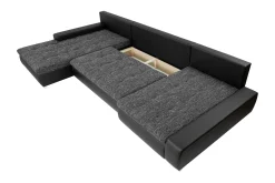 Gammel Sovesofa Dobbel Divan 4-Seter