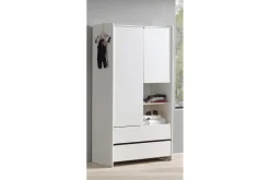 Garderobe med seng nattbord skrivebord bokhylle Kiddy