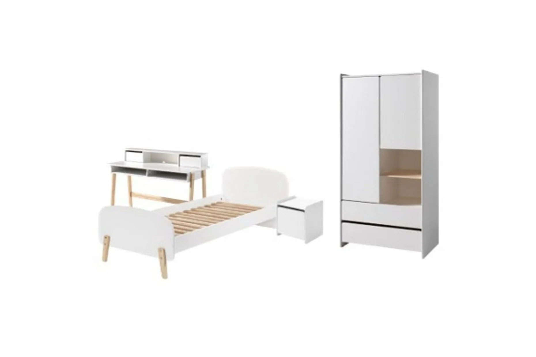 Garderobe med seng nattbord skrivebord Kiddy