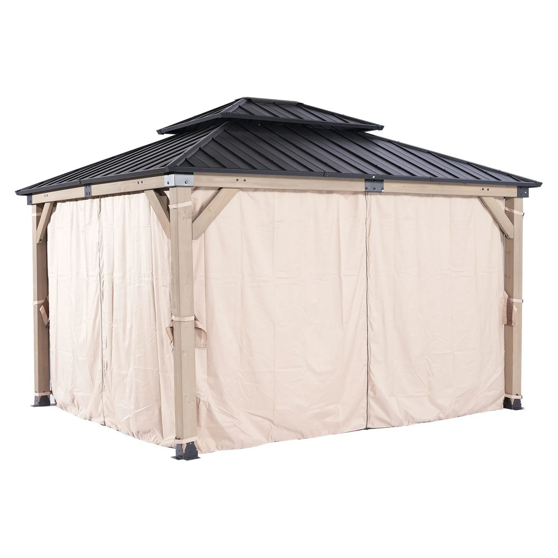 Gardiner til paviljong HOME4YOU Cedar 3,36x3,9 m