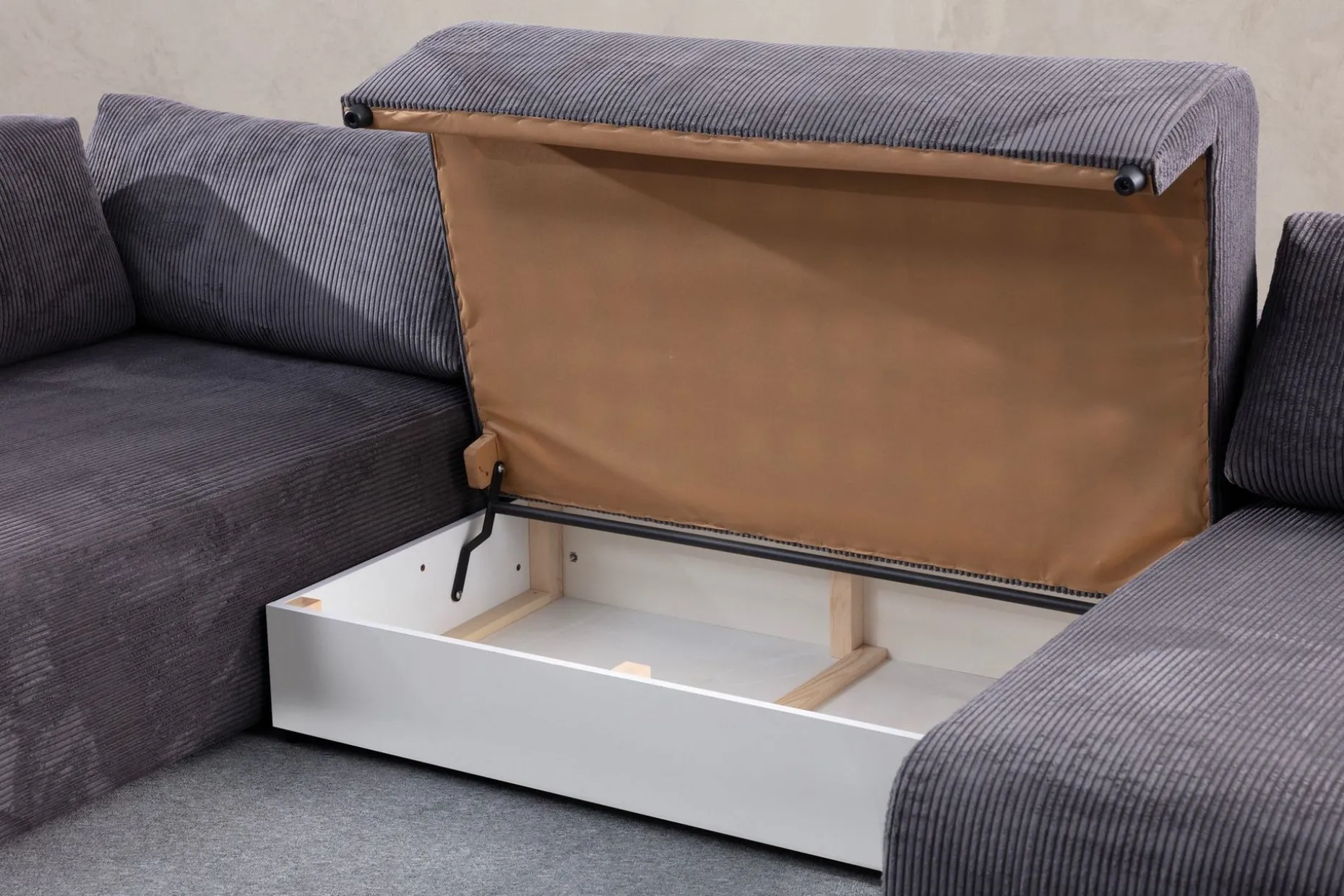 Gaudir 4-seters Sofa med Divan