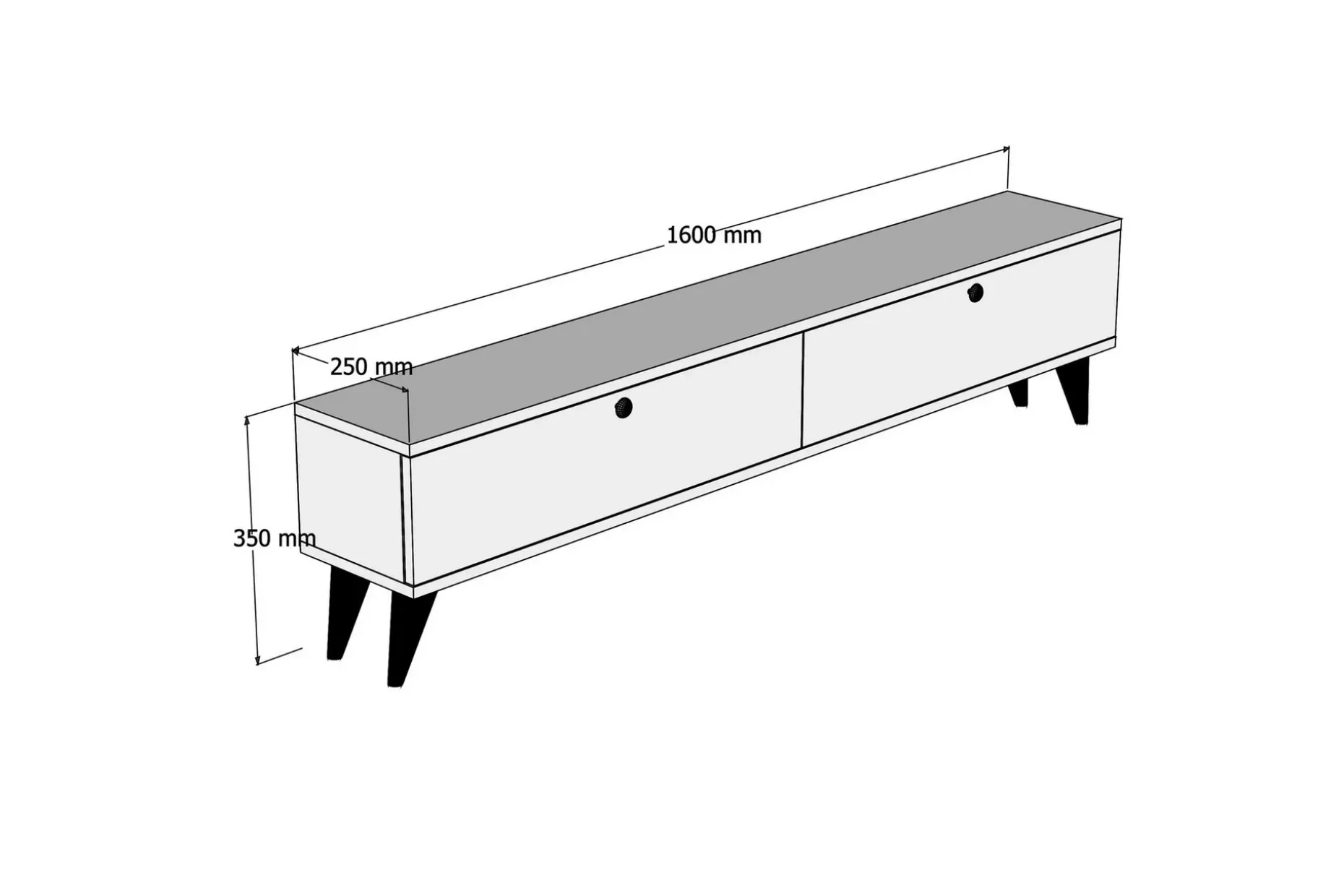 Gersby TV-Benk 160 cm