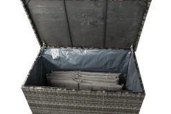 Gigant vanntett puteboks XL for utendørs bruk – Oppbevaringsboks i kunstrotting (B150xD90xH101 cm)