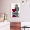 Gjør-det-selv Maleri Angel Red Heart 40x60 cm