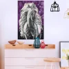 Gjør-det-selv Maleri Hvit Unicorn 40x60 cm