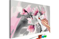 Gjør-det-selv-maleri Magnolia Grå 60x40 cm