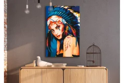 Gjør-det-selv Maleri Native American Girl 40x60 cm