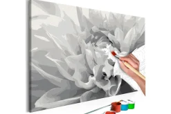 Gjør-det-selv Maleri Svart & Hvit Blomst 60x40 cm