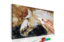 Gjør-det-selv-maleri White Horse 60x40 cm