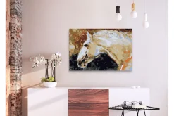 Gjør-det-selv-maleri White Horse 60x40 cm