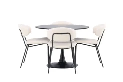 Glade Matgruppe 100 cm Rund med 4 Chico Stoler