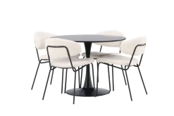 Glade Matgruppe 100 cm Rund med 4 Chico Stoler