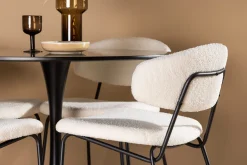 Glade Matgruppe 100 cm Rund med 4 Chico Stoler