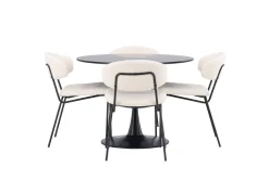 Glade Matgruppe 100 cm Rund med 4 Chico Stoler