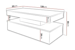 Glenndale Soffbord 55 cm Concept 55 Black