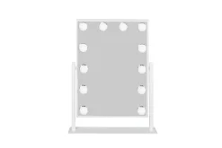 Glow Lille sminkespeil på fot 36,5 cm med LED belysning/lamper Holywood speil