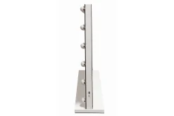Glow Stor Sminkespeil 80 cm med belysning lamper - Hollywood speil med USB-lading