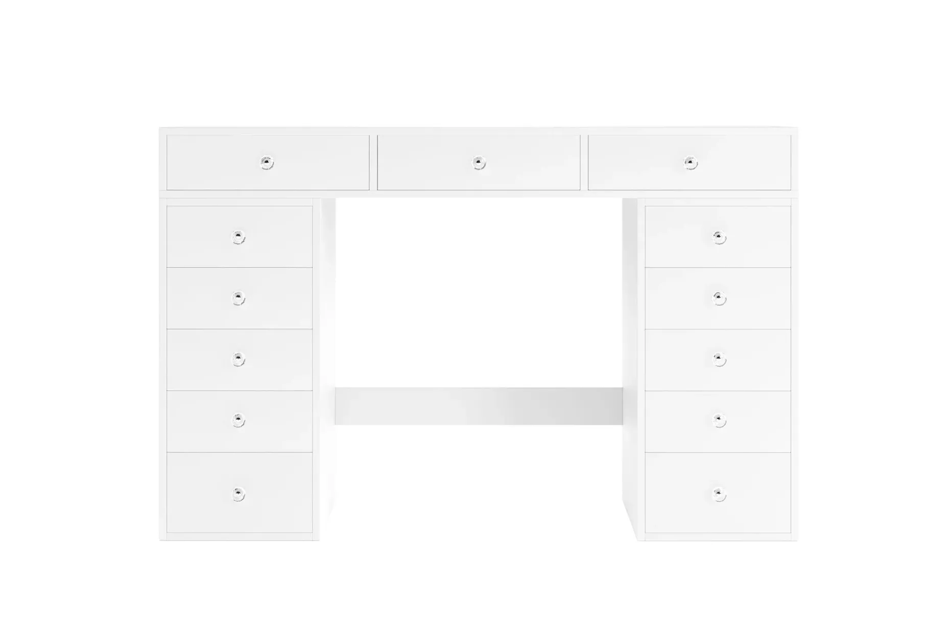 Glow Stort sminkebord – Oppbevaring med skuffer 120 cm