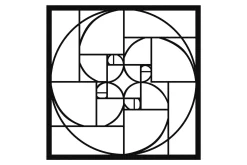 Golden Ratio Veggdekor